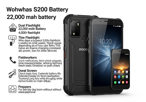 اینم از دوجی S200 Max با چراغ قوه دوگانه، نمایشگر دوگانه و باتری غولپیکر ۲۲,۰۰۰ میلیآمپر ساعتی